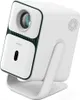A white projector on a white stand against a white background. Produktbild-Vorschau
