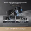 A marketing image showcasing a robotic vacuum cleaner with its features highlighted through text and diagrams. Produktbild-Vorschau