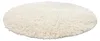 Flokati de lana círculo blanco circulo 150 cm Vista previa de la imagen del producto 3