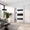 Posuvné dvere BARRET 4 - 96 cm, biele Náhľad obrázku produktu 1