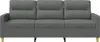 A studio shot of a dark gray three-seater sofa. Produktbild-Vorschau