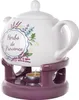 KADAX Théière 1L avec réchaud Set, Cafetière en porcelaine Voir les images du produit 7