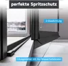 Duschtür Schwarz Nischentür Falttür 76x195cm Duschkabine Produktbild-Vorschau 5
