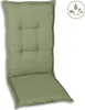 A green chair cushion is shown against a white background. Produktbild-Vorschau
