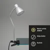 LED Klemmleuchte Klemmlampe Flexarm 2,5W titanfarbig Produktbild-Vorschau 2