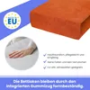 Spannbettlaken Frottee Rostbraun 60x120 cm  – Weiches Produktbild-Vorschau 7