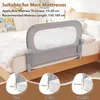 Barrière de lit pliable COSTWAY, barrière de lit avec Voir les images du produit 7