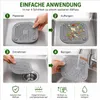 4x Abflusssieb Silikon, Spülbecken Sieb, Dusche Haarfänger, Produktbild-Vorschau 4