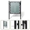 The Living Store Zauntor (Einzeltor) Schwarz 100x125 cm Produktbild-Vorschau 6