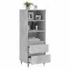 Highboard Betongrau 40x36x110 cm Holzwerkstoff Produktbild-Vorschau 4