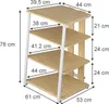 Półka do przechowywania Vicco Tonar Sonoma/Biały 61 x 78 cm Podgląd zdjęcia produktu 2