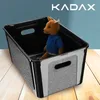 KADAX Kunststoffbehälter 17L mit Deckel, schwarzer Produktbild-Vorschau 2