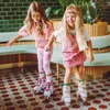 Kinder-Rollschuh-Set Cariboo Ballerina + goldene Schützer - Produktbild-Vorschau 10