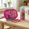 Barbie and Friends 4 tlg Kinder Set Brotdose Aluminium Produktbild-Vorschau 7