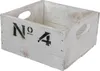 Weiße alte Holzkiste No4 23x21x12cm Produktbild-Vorschau 1