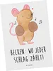 Mr. & Mrs. Panda Postkarte Becken - Weiß - Geschenk, Produktbild-Vorschau 1