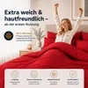 Komfortec Premium Bettwäsche 135x200 cm Bettbezug + 40x80 Produktbild-Vorschau 4