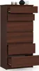 Akord Kommode 6 Schubladen Wenge 60X40X130 Cm Produktbild-Vorschau 2