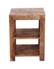Möbilia Regal mit 2 Böden | Mango-Holz massiv | B 44 x T 44 Produktbild-Vorschau 3