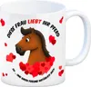 Kaffeebecher mit Spruch: Diese Frau liebt ihr Pferd. Oh ... Produktbild-Vorschau 1