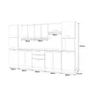 ULWEHOME | Küchenzeile 320 cm Beige, Küchenmöbel-Set Produktbild-Vorschau 7