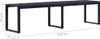 A long, black outdoor bench is shown against a white background with dimensions indicated. Náhled obrázku produktu