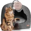 REAVET Schnurr-Oase Katzenhaus aus Filz – Katzenhöhle mit Produktbild-Vorschau 1