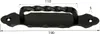 A black metal door handle with dimensions indicated by measurement lines and numbers. Produktbild-Vorschau