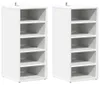 vidaXL Armoires à chaussures 2 pcs. Blanc 31,5x35x70 cm Voir les images du produit 10