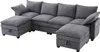 Merax L/U-förmiges Ecksofa 6-Sitzer, mit Abnehmbarem Produktbild-Vorschau 10