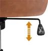 A close-up view of the height adjustment lever and mechanism of an office chair. Produktbild-Vorschau