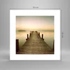 Poster - Poster ohne Rahmen - Brücke See - 30x30 cm - Wand Produktbild-Vorschau 4