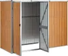 vidaXL Abri de jardin brun 225x89x161 cm Acier galvanisé Voir les images du produit 4