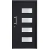 vidaXL Haustür Aluminium und PVC Anthrazit 110x210 cm Produktbild-Vorschau 3