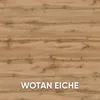 A close-up texture of wood grain with text overlay. Produktbild-Vorschau