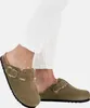 Scholl Fae New F Clog Suede - Velourleder in khaki mit Fell Produktbild-Vorschau 5