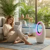 HOMCOM věžový ventilátor bez lopatek, do ložnice, bílý Náhled obrázku produktu 2