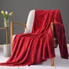 Elegante geprägte Polyester-Tagesdecke 200x220 cm in Rot - Produktbild-Vorschau 5