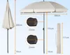 Sekey Sonnenschirm Rund Ø180cm Gartenschirm UV Schutz 50+ Produktbild-Vorschau 7