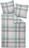 Janine Mako-Satin Bettwäsche moments 98119 grün rosa Produktbild-Vorschau 2