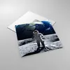 Bilder auf glas - Astronaut Mond Erde Raum - 50x50cm - Produktbild-Vorschau 2