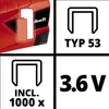 Einhell 4257880 3.6V Lithium-Ion (Li-Ion) 890g Akku-Tacker Anteprima dell’immagine prodotto 14