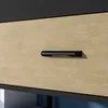 Sideboard 120cm, schwarz mit Eiche und sandfarben, Produktbild-Vorschau 6
