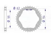 AFAM Kettenrad Alu Standard - 525 - AFAM-Kettenradträger Produktbild-Vorschau 1