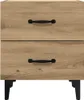 vidaXL Comodino rovere artigianale 40 x 35 x 47,5 cm Anteprima dell’immagine prodotto 6