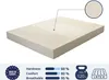 A mattress is shown with a close-up view of its texture and marketing information at the bottom. Produktbild-Vorschau