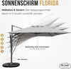 Sonnenschirm 3m x 4m, Aluminium; UV-Schutz; inkl. Produktbild-Vorschau 4