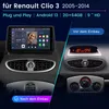 9"Android 14 Autoradio Carplay Für Renault Clio3 2005-2014 Produktbild-Vorschau 2