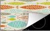 KitchenYeah© Herdabdeckplatte Fisch - 50er Jahre - Muster , Produktbild-Vorschau 1
