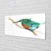 Glasbilder 140x70 Wandkunst Bunte bemalte Papagei Produktbild-Vorschau 2